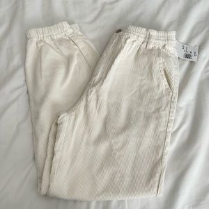 SOLD FOREVER 21 Corduroy Pants in White/Cream